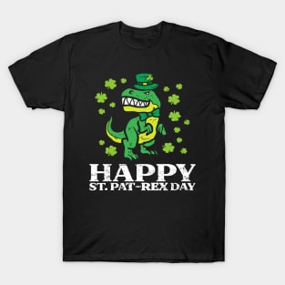 Happy St Pat Rex Dino Saint Patricks Day Trex T-Shirt